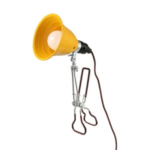 DULTON�@�_���g���@ALUMINUM CLIP LAMP S YELLOW�@�N���b�v���C�g�@�C�G���[�@E26�����@�d���R�[�h�@ON/OFF�X�C�b�`�@�v�b�V���X�C�b�`�@LED�d����p�@�����v�ʔ��@DS-0630S/YL