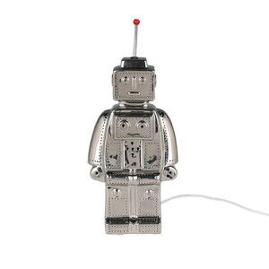 DULTON�@�_���g���@PORCELAIN ROBOT LIGHT CHROME�@�t���A���C�g�@�f�X�N�����v�@�N���[���@E17�����@�d���R�[�h�@ON/OFF�X�C�b�`�@�����v�ʔ��@DS-0773CR