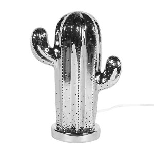 DULTON�@�_���g���@PORCELAIN CACTUS LIGHT CHROME�@�t���A���C�g�@�f�X�N�����v�@�N���[���@E17�����@�d���R�[�h�@ON/OFF�X�C�b�`�@�����v�ʔ��@DS-0998CR