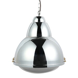 DULTON�@�_���g���@ALUMINUM WAREHOUSE LAMP L CHROME�@�y���_���g���C�g�@���|���V�[�����O�^�C�v�@�A���~�j�E���@�N���[���@�`�F�[���@�R�[�h�����@E26�@LED�d����p�@�����v�ʔ��@DS-1039L/CR