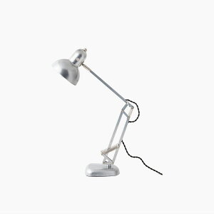 HERMOSA�@�n���T�@�f�X�N�����v/�f�X�N���C�g�@CALTON DESK LAMP�i�J�[���g���f�X�N�����v�j�@�x�[�X�^�C�v�@���M�d���t���iE26/40W×1�j�@�d���F�@LED�Ή��@�R���Z���g�^�C�v�@silver�i�V���o�[�j