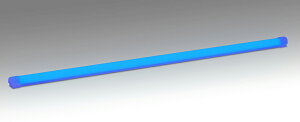 �X�R�Y�Ɓ@LED�Ɩ��@�~�h���p���[���C��IP67�@RGB�P�F�^�C�v�@���O�@�h���@24V�@�����d�����u�ʔ��@�S��1002mm�@�i�u���[�j�@ELP9K1-100JB-24 ���󒍐��Y�i