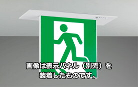 東芝　LED誘導灯　一般形　天井埋込形　B級　20A形　両面灯　個別制御方式自動点検　電池内蔵形　FBK-42722-LS17（表示板別売）