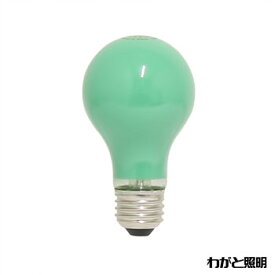 東京メタル工業　LED電球　LEDカラー電球　一般電球形　40W形相当　全方向　配光角度290°　E26口金　グリーン（緑色）　LDA4GE26-TM