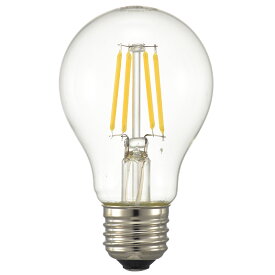 オーム電機　LED電球　LEDフィラメントタイプ電球　一般電球形　クリアタイプ　一般球40形相当(40W形相当)　電球色　3．8W　全光束494lm　E26口金　全方向タイプ　LDA4L C6 (06-3462)