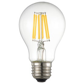 オーム電機　LED電球　LEDフィラメントタイプ電球　一般電球形　クリアタイプ　一般球60形相当(60W形相当)　電球色　6．3W　全光束830lm　E26口金　全方向タイプ　LDA6L C6 (06-3463)