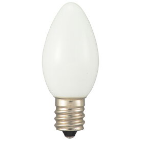 オーム電機　LED電球　ローソク球　装飾用　0.5W　15lm　電球色相当　C7　E12　LDC1L-H-E12 13 (06-4613)