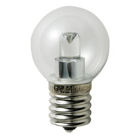 ELPA　エルパボール　LED電球　LED装飾電球　ミニボール電球形　E17　G30（外径30mm）　クリア（透明）　昼白色相当　1．2W　55lm　LDG1CN-G-E17-G245