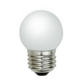 ELPA　エルパボール　LED電球　LED装飾電球　ミニボール電球形　E26　G40（外径40mm）　ホワイト（白）　電球色相当　1．4W　55lm　LDG1L-G-G251