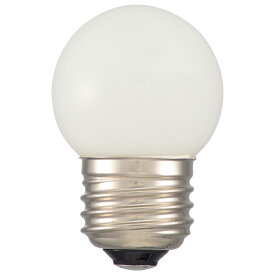 オーム電機　LED電球　ミニボール球　装飾用　1.4W　88lm　昼白色　G40（外径40mm）　E26　LDG1N-H 13 (06-4672)