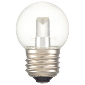 オーム電機　LED電球　ミニボール球　装飾用　1.4W　65lm　クリア電球色　G40（外径40mm）　E26　LDG1L-H 13C (06-4674)