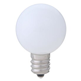 ELPA　エルパボール　LED電球　LED装飾電球　ミニボール電球形　E12　G30（外径30mm）　ホワイト（白）　昼白色相当　0．5W　18lm　LDG1N-G-E12-G230