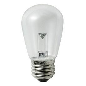 ELPA　エルパボール　LED電球　LED装飾電球　サイン球形　E26　クリア（透明）　電球色相当　1．4W　55lm　LDS1CL-G-G906