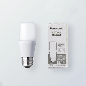 パナソニック LED電球 T形タイプ 一般電球60W形相当 電球色相当 8.4W E26口金 1070lm LDT8L-G/S/T6 A