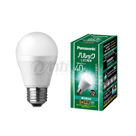 パナソニック　パルック LED電球　一般電球タイプ 広範囲を照らすタイプ　Ra80　40形相当（40W形相当)　昼白色（5000K）　485lm　4．2W　E26口金　LDA4N-G/K4