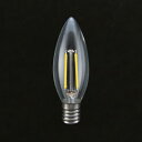 TOZAI　LED電球　シャンデリア型フィラメントLED　クリアタイプ　シャンデリア球25W形相当　深赤系電球色（2100K）　2．0W　全光束210lm　E17口金　調光器対応　TZC32E17C-2-100/21