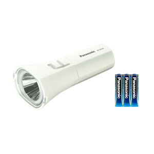 パナソニック LEDハンディライト 乾電池エボルタNEO付き 単4形乾電池3本使用 防滴構造 BF-BG44K-W