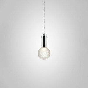 LEE BROOM�@���[�E�u���[���@�y���_���g���C�g�@FROST CRYSTAL BULB PENDANT�@���|�V�[�����O�@LED�d���t���i���M�d��100W���� �d���F E26�j�@POLISHED CHROME�i�|���b�V���h�N���[���j�@FROST CRYSTAL BULB PENDANT