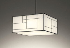 ODELIC 和風ペンダントライト 引掛シーリング LED一体型 〜8畳 コントローラー別売 調光調色 高演色 電球色〜昼光色 OP252685BR1