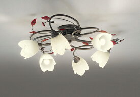 ODELIC　シャンデリア　簡易取付　引掛シーリング　電球色　～6畳　R15高演色LED　LEDランプ付き　OC257026LR