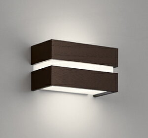 ODELIC ブラケット 直付 高演色LED LEDランプ付 白熱灯器具40W相当 非調光 温白色3500K エボニーブラウン OB255390WR