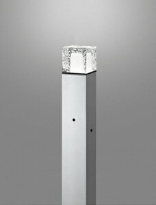 ODELIC エクステリアライト ガーデンライト(庭園灯) ポールライト 防雨型 高演色LED・地上高700mm 明暗センサー付 LEDランプ付 昼白色5000K マットシルバー OG254878NR