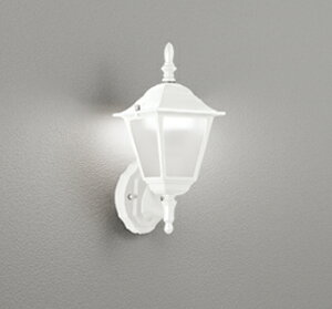 ODELIC エクステリアライト ポーチライト 防雨型 直付 コーキングレス型 高演色LED LEDランプ付 白熱灯器具40W相当 昼白色5000K オフホワイト OG254951NR1