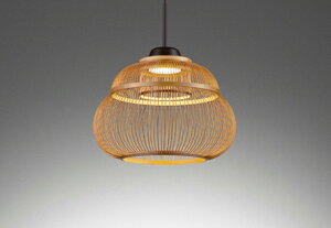 ODELIC 和風照明 ペンダントライト 引掛シーリング 高演色LED LEDランプ付 白熱灯器具60W相当 非調光 昼白色5000K OP252736NDR