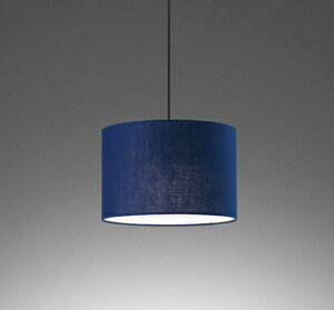 ODELIC 和風照明 ペンダントライト 引掛シーリング 高演色LED LEDランプ付 白熱灯器具60W相当 非調光 昼白色5000K 藍染め OP252964NR