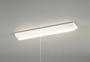 ODELIC LEDベースライト 直付 逆富士型 プルスイッチ付 電球色 FL20W×2灯相当 高演色 LEDユニット付き XL501101R3E