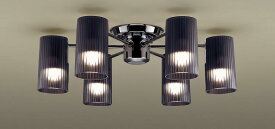 パナソニック　天井照明器具　シャンデリア　簡易取付方式　LED電球一般電球タイプ4．4W（40W形相当　E26口金　電球色）×6灯　(ランプ付き)　本体ブラックニッケル仕上　LGB57652 ※受注生産品