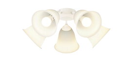 パナソニック　シーリングファン用シャンデリア　シーリングファン専用　LED電球一般電球タイプ12．9W（100W形相当　E26口金　電球色）×5灯　−14畳用　(ランプ付き)　本体ホワイト　SPL5540K