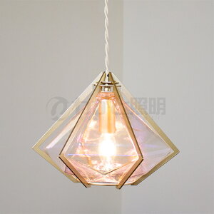 オーブ 天井照明 吊り下げタイプ ペンダントライト オーロラ シャンデリア電球40W(白熱電球) E17口金(ランプ付き) 1灯用 引掛けシーリング シャビーシック シンプルスタイ