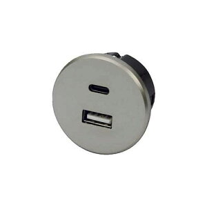 �X�K�c�l�@LAMP�@Hera�@�����[�d�pUSB�R���Z���g�@USB-TWIN-AC�^�@USB Type-C/Type-A�Ή��@DC24V�@20W�@�X�e�����X���@USB-TWIN-AC-20W-SS