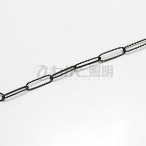 ★ チェーン 蛍光灯用クサリ 黒メッキ(ブラック) 蛍光灯吊り下げ用 40W1灯用 #13 42.4mm×12.4mm φ2.2mm 【1m】 NO13BK