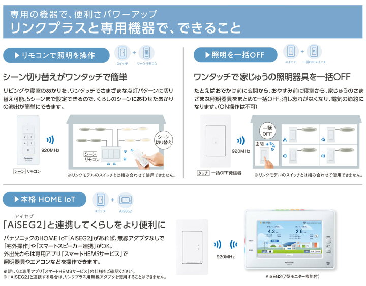 楽天市場】パナソニック アドバンスシリーズ配線器具 リンクプラス 埋 