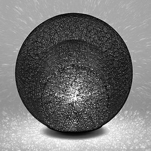 yamagiwa�@MAYUHANA�@MA�@BLACK�@�e�[�u���X�^���h�@E26�����@�N���A�{�[�������v�@��95�@60W×1���p�@�i�����v�t�j�@���ԃX�C�b�`�t�@321S7400B