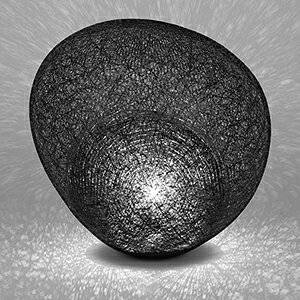 yamagiwa�@MAYUHANA�@MA�@BLACK�@�e�[�u���X�^���h�@E26�����@�N���A�{�[�������v�@��95�@60W×1���p�@�i�����v�t�j�@���ԃX�C�b�`�t�@321S7401B