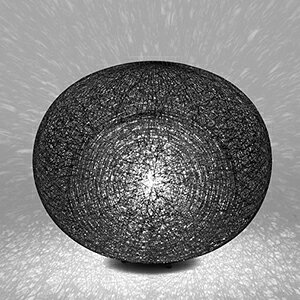 yamagiwa�@MAYUHANA�@MA�@BLACK�@�e�[�u���X�^���h�@E26�����@�N���A�{�[�������v�@��95�@60W×1���p�@�i�����v�t�j�@���ԃX�C�b�`�t�@321S7402B