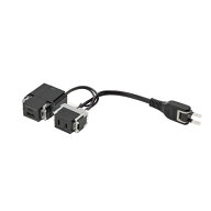 スガツネ　LAMP　結線済コンセント　DM2-A1UCA型　電源（AC）1口　USB1口　電気工事不要　ブラック　ほこ…
