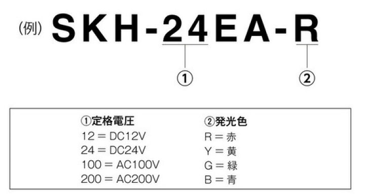 楽天市場】パトライト 小型回転灯 SKH-EA DC24V 12W φ100mm レッド 