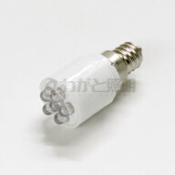 ★　表示灯用LEDランプ　LED電球　中ナツメ球タイプ　AC/DC　220V　E12口金　電球色　220vTD6 UW E12x48
