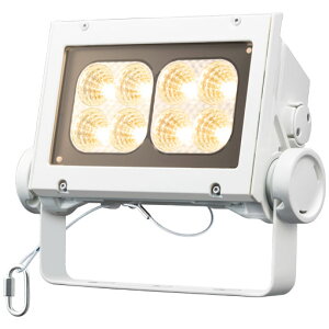 岩崎 LEDioc FLOOD NEO(レディオック フラッド ネオ) LED投光器 60クラス 中角タイプ ナトリウム色(2100K)タイプ 本体色:ホワイト LED一体形 耐塩塗装 ECF6040M/NHSAN8/W ※受注生