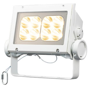 岩崎 LEDioc FLOOD NEO(レディオック フラッド ネオ) LED投光器 60クラス 狭角タイプ ナトリウム色(2100K)タイプ 本体色:ホワイト LED一体形 耐塩塗装 ECF6040N/NHSAN8/W ※受注生