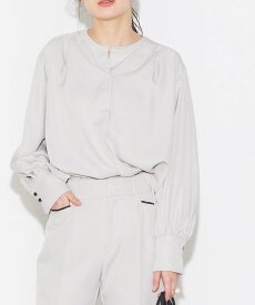 【SALE／40%OFF】【公式】[ハンチ] hunch 無地 ストレッチ タックブラウス セレモニー | レディース トップス シャツ ブラウス 長袖 セットアップ対応 フォーマル オケージョン 卒業式 卒園式 入学式 入園式