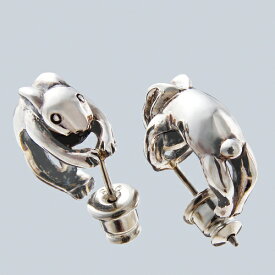 うさぎピアス ウサギピアス 兎 干支 十二支 卯 動物モチーフ 耳飾り フープ シルバーアクセサリー SILVER925 女性 男性 プレゼント ギフト対応 レディース メンズ 大人 可愛い かわいい 誕生日 オシャレ 贈り物