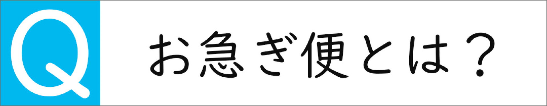 お急ぎ便とは