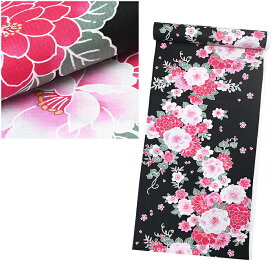 ※未仕立て 【 綿100％ 】 浴衣 反物 日本製 レディース ゆかた反物 【 夏祭り 】 花火 ゆかた 大胆 浜松織物 小巾 教材 ゆかた生地 教材浴衣 反物 販売 家庭科 被服 学生【メール便不可】ytn-563（1）