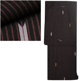 【10】22940 洗える 着物 単衣 【 Lサイズ 】 単衣着物 【 春 / 秋 】仕立上り 洗える 着物 レディース 女性 仕立上り着物 和服 和装 小紋 カジュアル 普段着 ひとえ 単衣仕立て きもの キモノ 和装 縞 ボーダー 矢絣 【 L 】 hppk864-L（1）