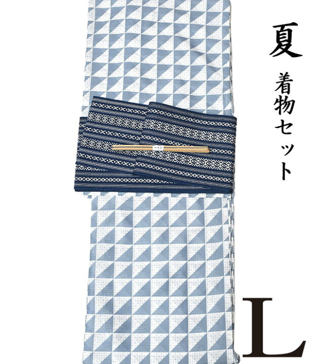 楽天市場】【 初夏 ・ 夏 ♪ 着物 3点 セット 】【 Lサイズ 】 【 絽 